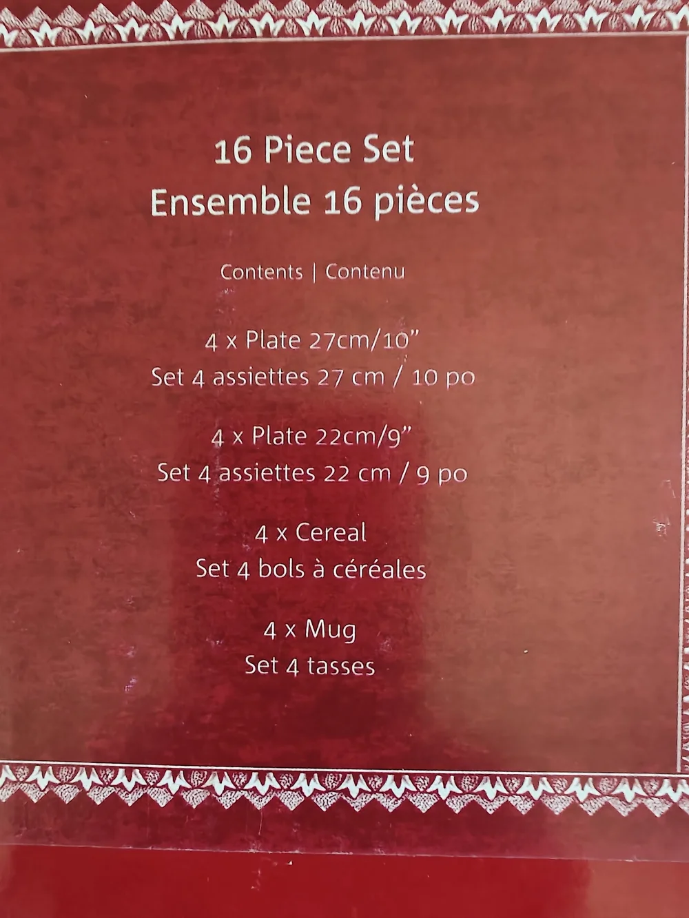 Johnson Brother's  16 Piece Set. It Was The Night Before Christmas.